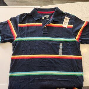 Old Navy youth golf / polo shirt with collar and 2 buttons, brand new with tags